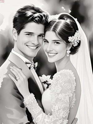 personalized wedding coloring pages - Image 1