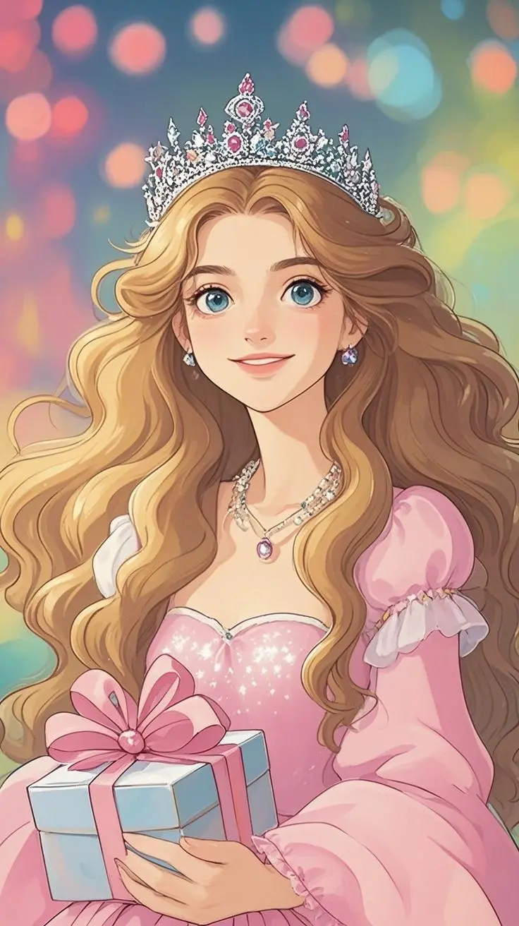 birthday portrait ghibli painting made from a photo, with our MEDIA AI art generator 