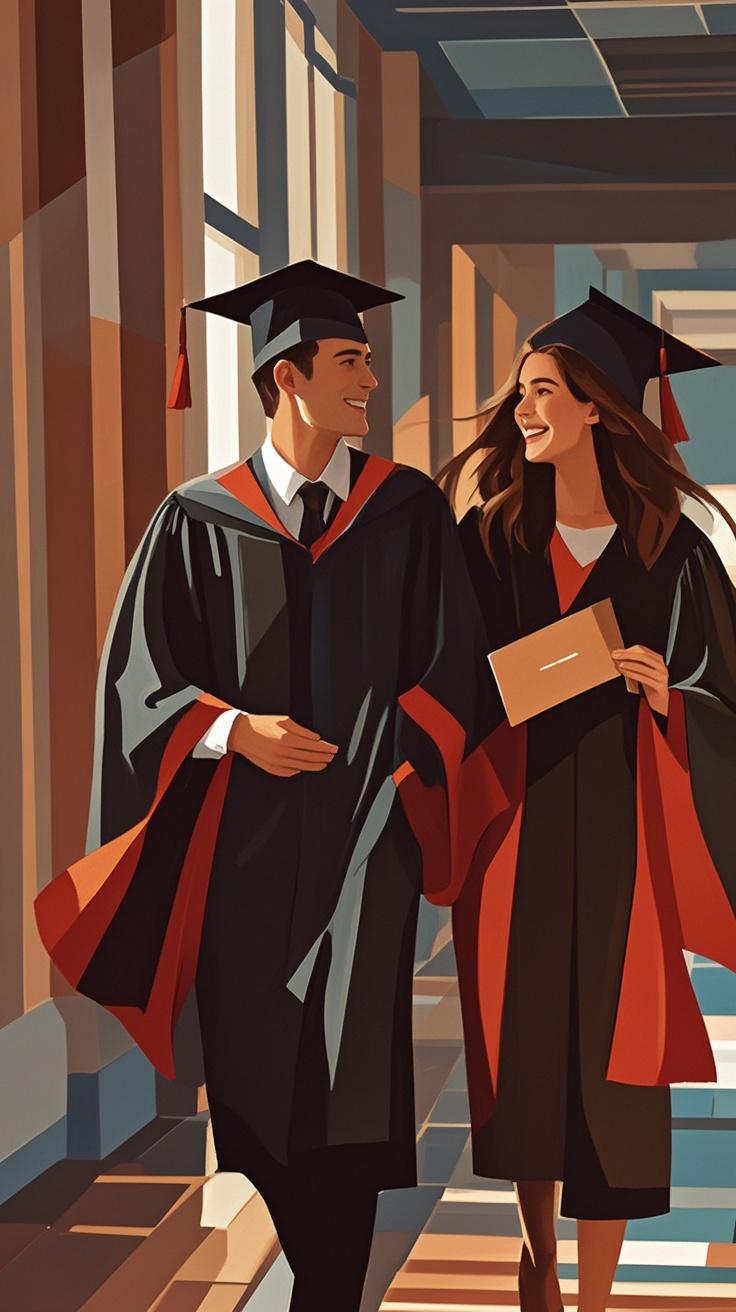 Graduation portrait popart Style painting made from a photo, with our MEDIA AI art generator